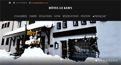 Desktop Screenshot of hotellekern-valdisere.com