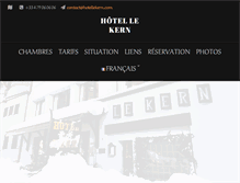 Tablet Screenshot of hotellekern-valdisere.com